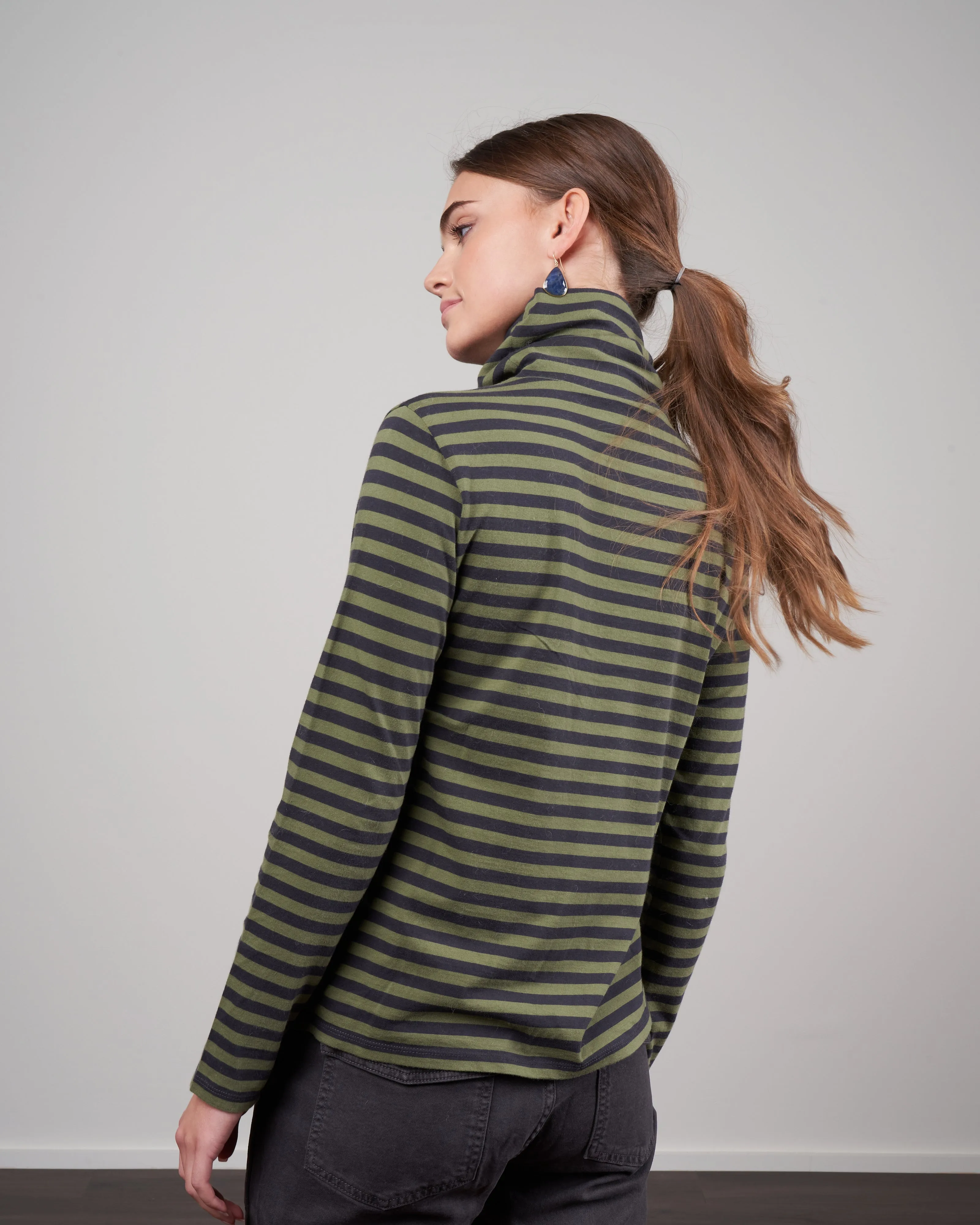 the turtleneck - army/graphite a gp
