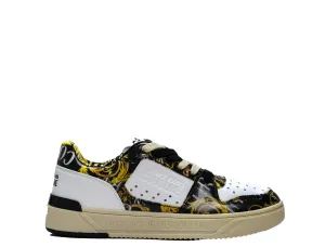 Versace Jeans Men's Gold Printed Sneaker 74YA3SJ4 30% OFF