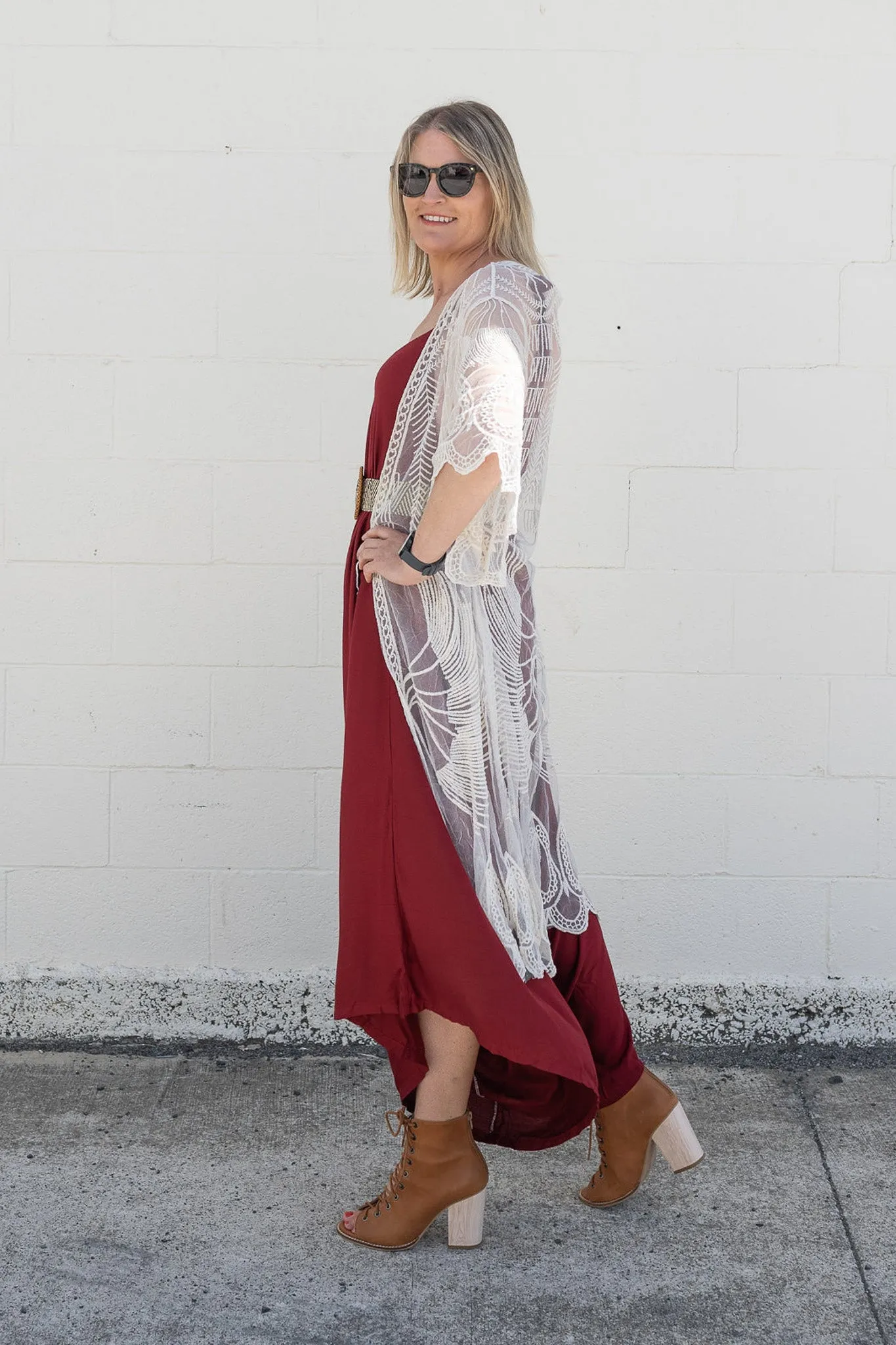 Wine Bali Jumpsuit