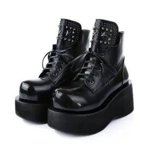 Women High Top Genuine Leather Riding Boots Plus Size