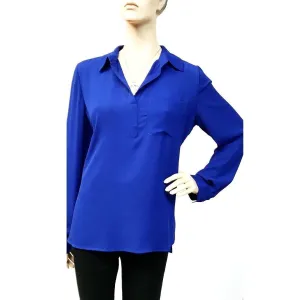 Women's Joseph Ribkoff | Cuffed Sleeve Blouse | Royal Sapphire Blue