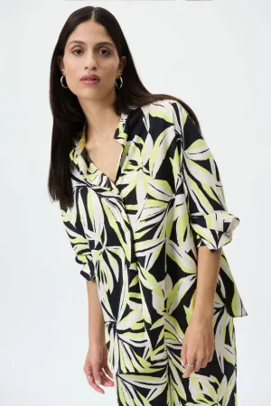 Women's Joseph Ribkoff | Floral Print Top | Black Multi