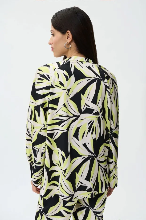 Women's Joseph Ribkoff | Floral Print Top | Black Multi