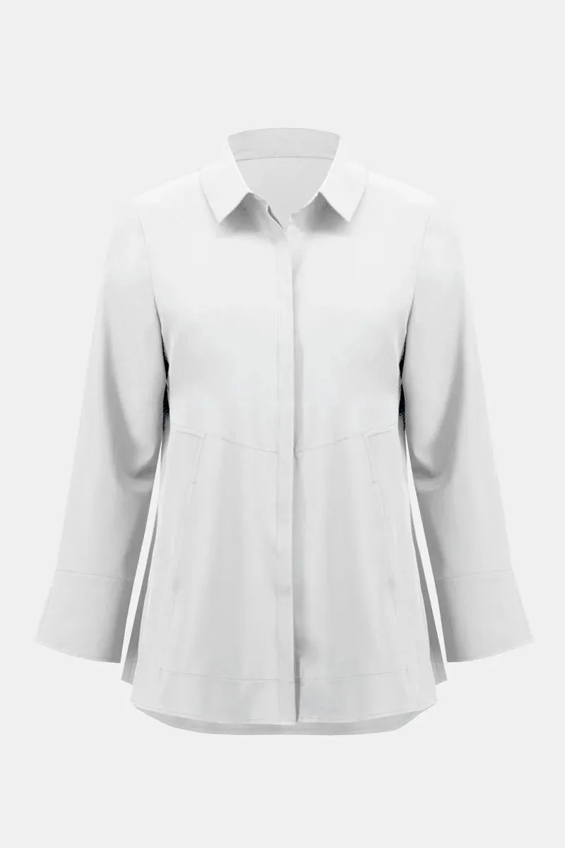Women's Joseph Ribkoff | Woven Button Down Blouse | Optic White