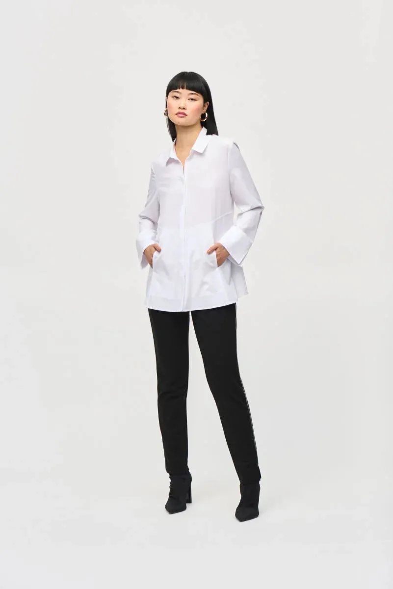 Women's Joseph Ribkoff | Woven Button Down Blouse | Optic White