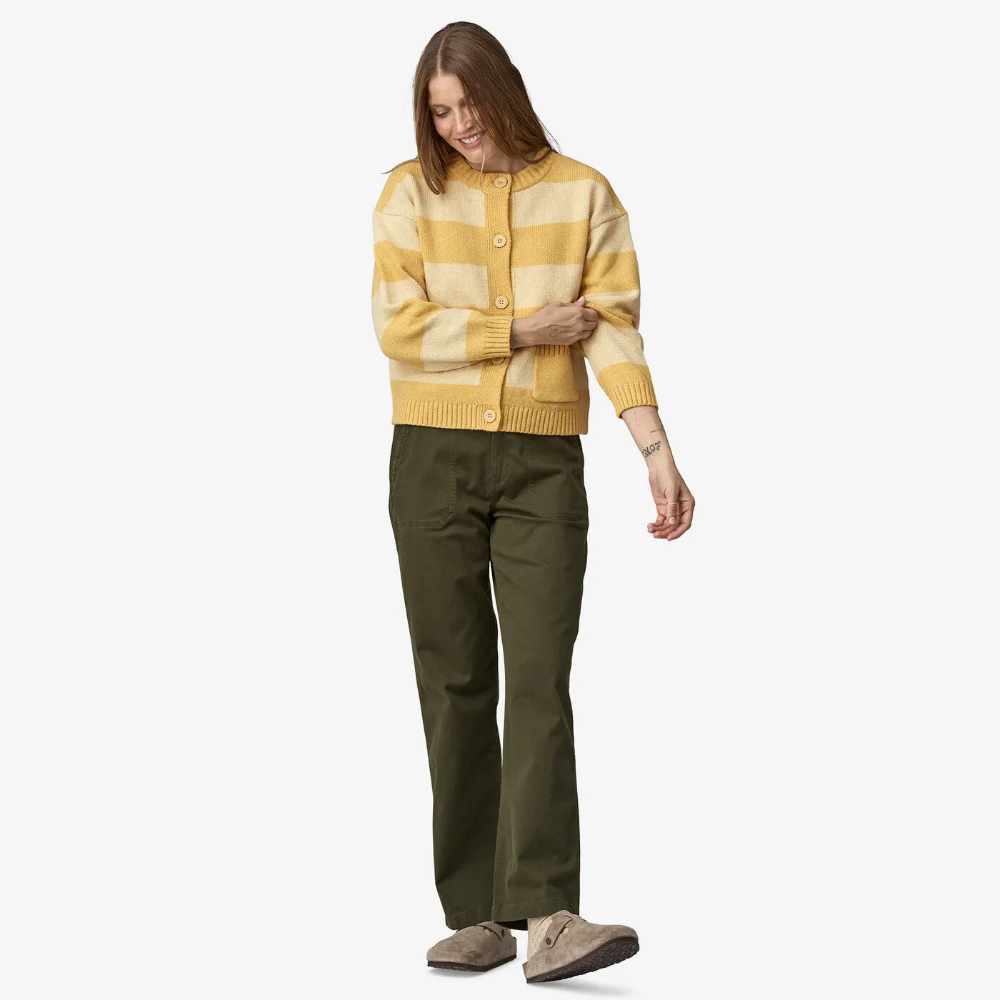 Women's Patagonia | Recycled Wool Blend Sweater | Happy Stripe