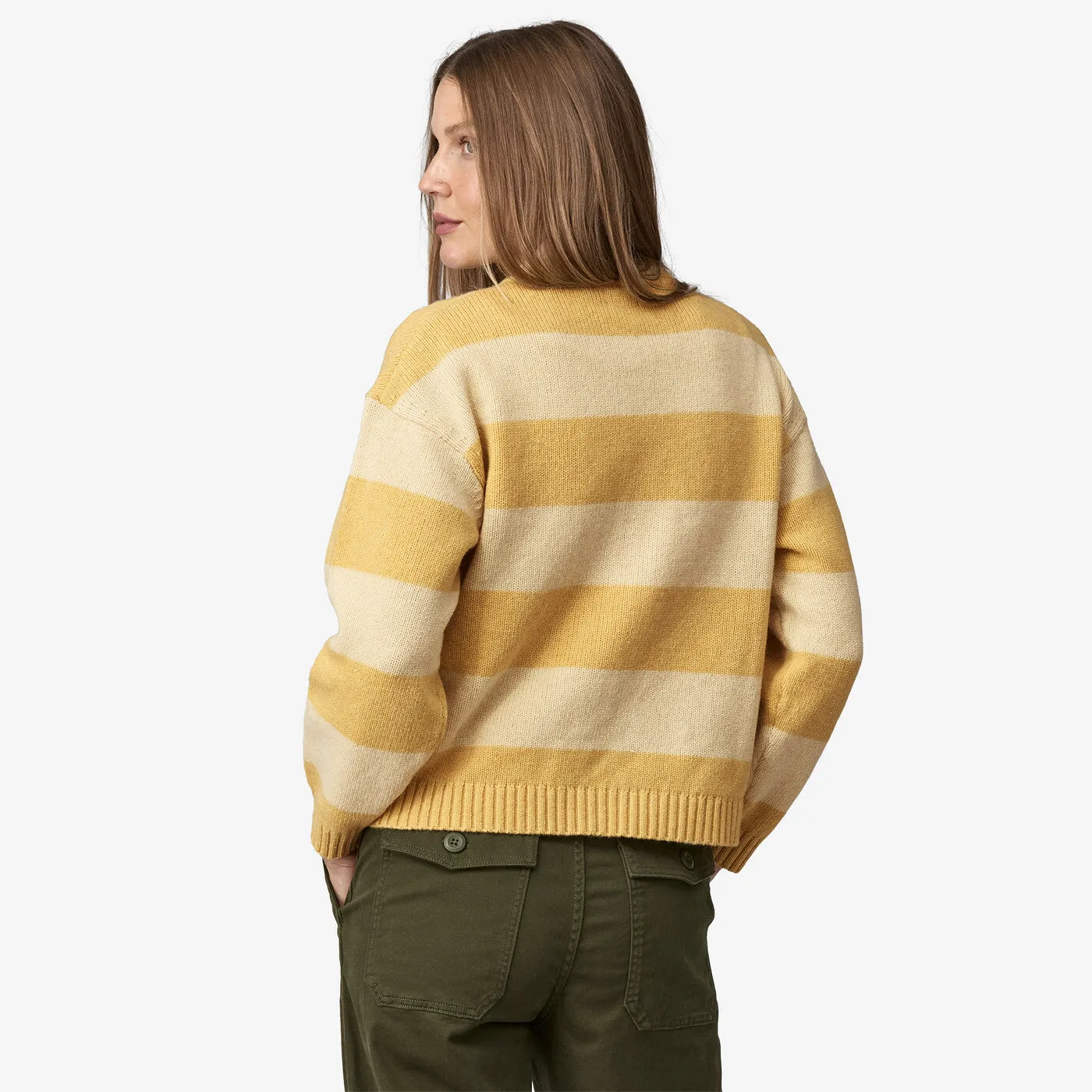Women's Patagonia | Recycled Wool Blend Sweater | Happy Stripe