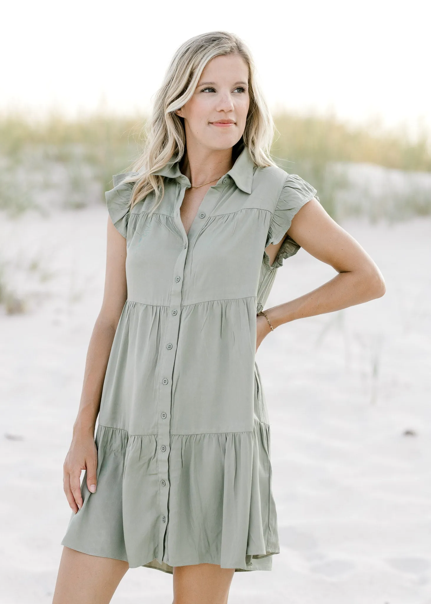 X Tuscan Olive Dress